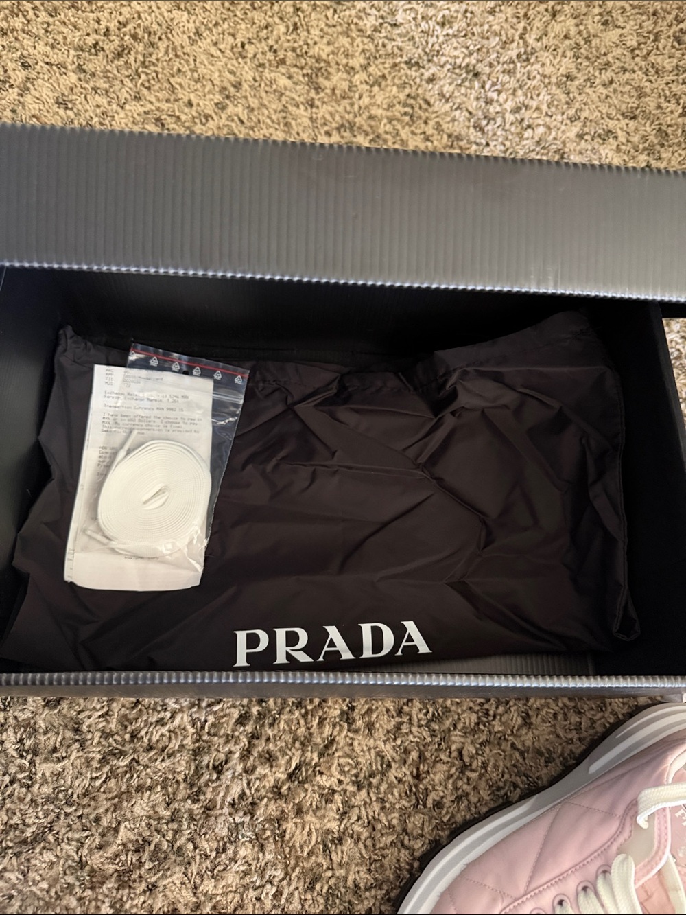 PRADA Lightweight PRAX Sneakers - Rose Pink White - - Picture 7 of 13